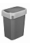 Контейнер д/мусора пластм. с откидной+"плавающей" крышкой 10л "SMART BIN",крепл.д/пак. 434214711*1/4