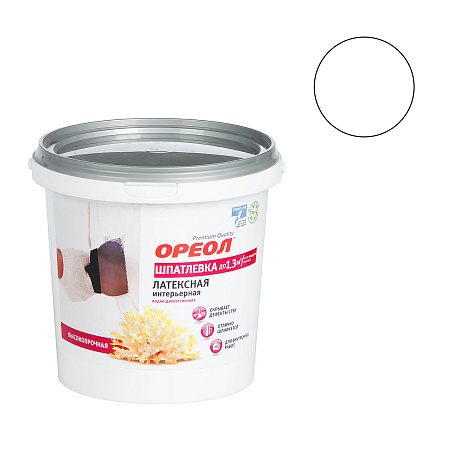 Шпатлевка латексная для внутренних работ 1,5 кг Ореол *1/6