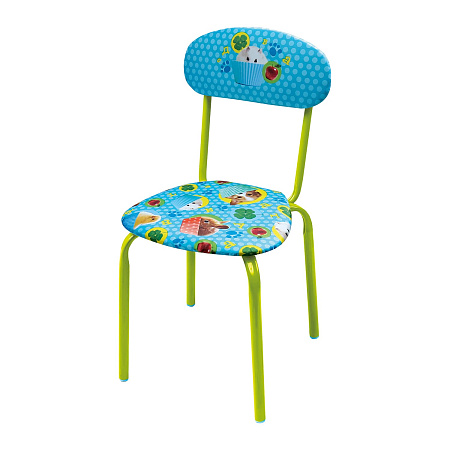 Стульчик детский с мягк. сид. выс.34см, каркас- металл.труба СТУ6 ("Ника" Ижевск) *1/4