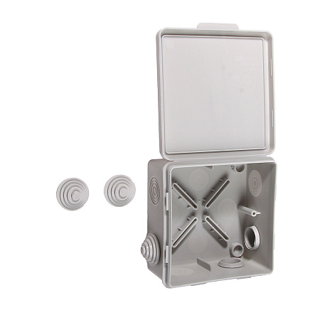 Коробка распаячная 8 вх. ОП 100х100х55мм  IP54 TDM SQ1401-0513 инд. штр-код *1/10/60