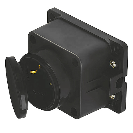 Розетка КАУЧУК "Smartbuy"  1мест. з/к 230В 2Р+РЕ 16А IP44 (SBE-16-1-00-R)  *1/100