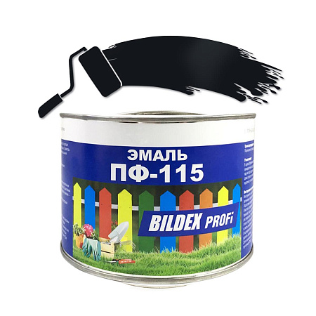 Эмаль ПФ-115 черная 1,9 кг BILDEX  *1/6/252