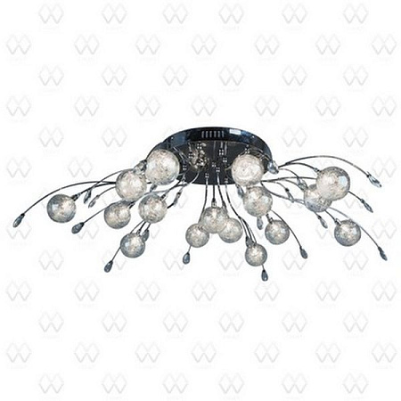 Люстра Амелия (Подснежник) хром 16*20W G4 12V  (пульт)  360010316 S=23м2  *1
