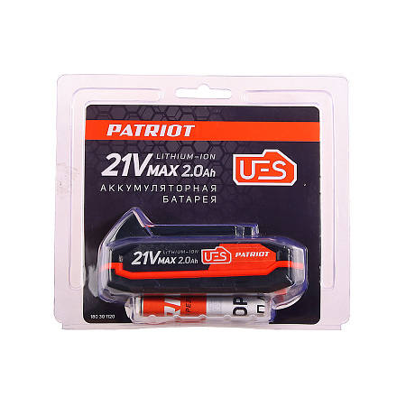 Батарея аккум. 21В 2,0Ач LI-ION PB BR 21V(Max) 2.0Ah Pro UES к инструменту PATRIOT *1