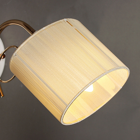 Бра N2003/1W FG+WT E27 1*40Вт (200*290*160)  VERNER LIGHTING *1