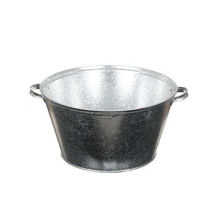 Таз металл. оцинкованный  26л круглый глубокий, с ручками ("УралИНВЕСТ" Лысьва) *1/5
