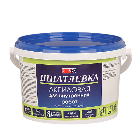 Шпатлевка акриловая   5 кг BROZEX  *4/144