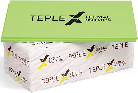Экструдированный Пенополистирол ТЕПЛЕКС (1185*585*30)13*1уп=0,2704м3 *1/48