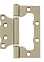 Петля без врезки 100*75*2,5мм НИКЕЛЬ матовый NIS Code Deco *1/25/100