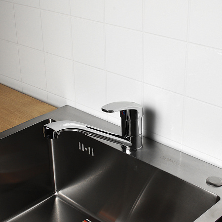 Смеситель для кухни ROEGEN RC001A длинный излив *1/10