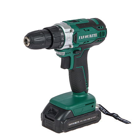 Дрель-шуруповерт 21В 2скор.0-400/0-1550об/мин 30Нм 1.5Ач 2аккум LI-ION OBS 21DC SET FAVOURITE *1/10