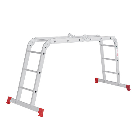 Лестница многофункциональная трансформер алюм. 4х3ступ.,общ.дл.3,48м,max нагр150кг 2320403 "НВ"*1