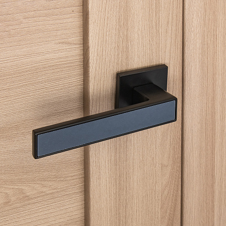 Ручка раздельная ЧЕРНЫЙ матовый H-30111-A-BLM/B Slim Code Deco *1/18