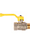 Кран шаровый 1/2" (Ø15) ГАЗОВЫЙ М/П ручка GAZ LD Pride 47.15. (аналог ЖЗ47) *1/17