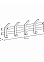Вешалка настенная "Торонто 5" 604х174х91мм 5крючков Белый ВНТ5 Б ("ЗМИ") *1