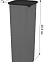 Банка для продуктов пластм. "Black" 1,9л 105x105x265мм SE168610621 "Sugar&Spice" *1/8