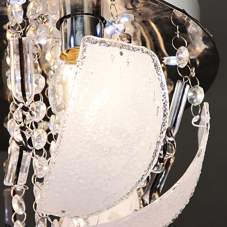 Люстра Y0596/3+3 CH Е14 3*40Вт +3*3Вт ( h=200; d=300)  VERNER LIGHTING *1