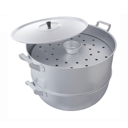 Мантоварка алюмин.15,0л 4 вставн.перфор.диска МШ-018 (Демидовский )  *1