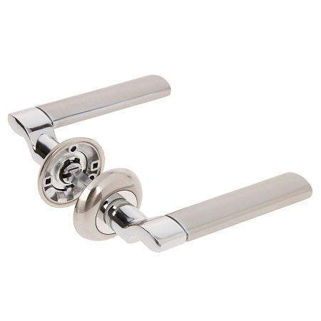 Ручка раздельная НИКЕЛЬ матовый/ХРОМ H-14092-A-NIS/CR Code Deco *1/18