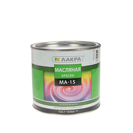 Краска масляная МА-15 белая 1,9 кг Лакра *1/3/252