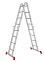 Лестница многофункциональная трансформер алюм. 4х4ступ.,общ.дл.4,52м,max нагр150кг 2320404 "НВ" *1