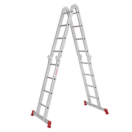 Лестница многофункциональная трансформер алюм. 4х4ступ.,общ.дл.4,52м,max нагр150кг 2320404 "НВ" *1