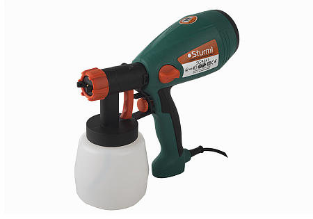 Краскопульт электрич. 400Вт 700мл/м вязк.кр 35DIN/сек сопло2,8мм бак0,8л SG9641 STURM *1/4