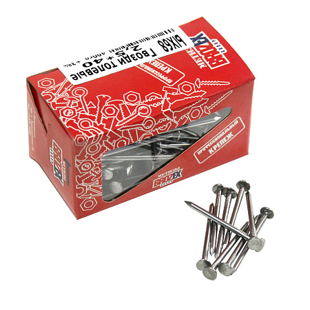 Гвозди толевые 2,5*40 400гр BROZEX *10