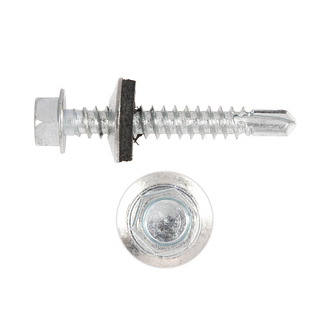 Саморезы кровельные BROZEX 5,5*38 цинк (10кг) промтара *10