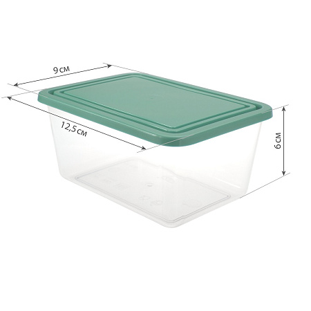 Емкость для продуктов пластм. 0,4л 125х60x90мм М1450 ("М-Пластика") *1/64
