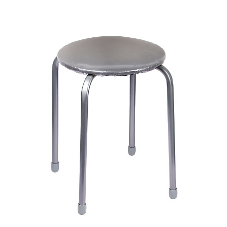 Табурет с мягким кругл.сидением, металл.опоры с dтруб 20мм "Эконом 2" цвета: "микс" ТЭ2 "Ника" *10