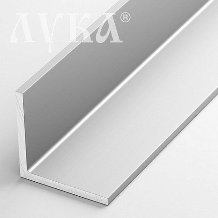 Уголок равнополочный 25х25х1000мм Уп 10.501л анод серебро Лука *10/40