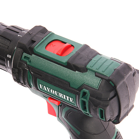 Дрель-шуруповерт 12В 2скор.0-400/0-1400об/м 25Нм 2Ач 1,5ч 2аккум LI-ION DC1202 PROMO FAVOURITE *1/10