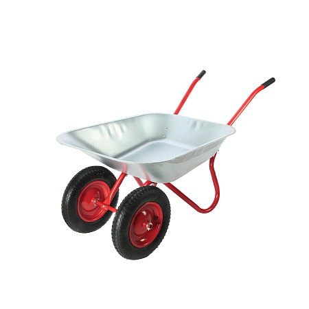 Тачка садовая двухколесная(130кг85л,кузов0,6мм,колесо360х90,3.25/3.00х8 D20мм)ТС-85/2 AGROBIO *1