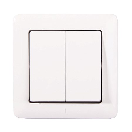 Выключатель "Хит" СП 2кл. белый ВС56-234-б  *10/96