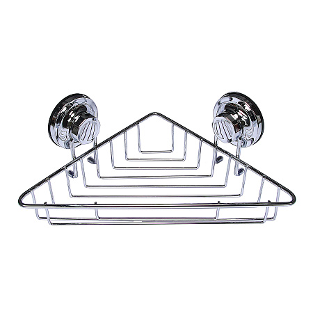 Полка угловая на вакуумных присосках Accoona А11473-1 хром  *1/20