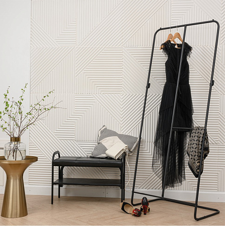 Вешалка напольная "Гардеробная" "Ника" шир.0,71м, выс.1,75м, Черный ВГ3/Ч *1