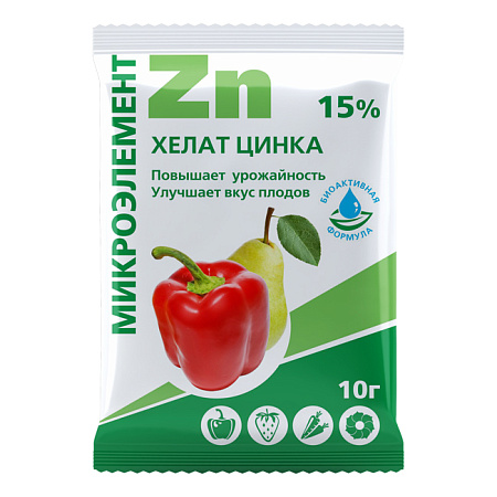 Удобрение Хелат цинка 10г *25/200