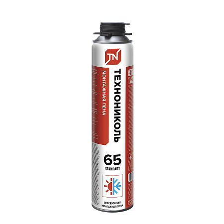 Пена монтажная профес. 1000мл/890 гр всесезонная Технониколь65 STANDART *12/612