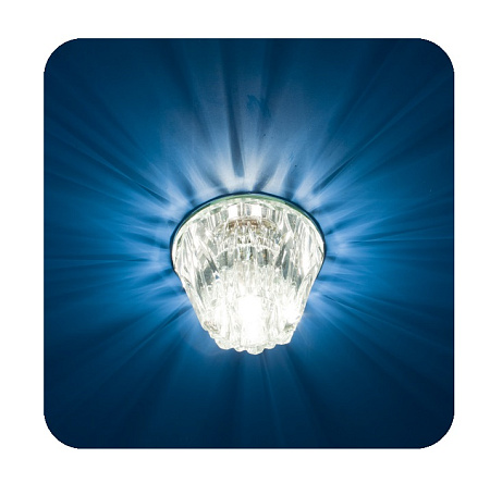 Светильник встраиваемый  Bohemia 220 14 70 декор. из огран.стекла G9 прозр. *1