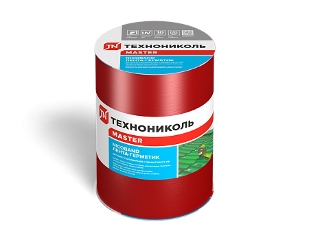Лента-герметик 0,15м х3м красная самоклеящаяся NICOBAND ТехноНиколь *1/8
