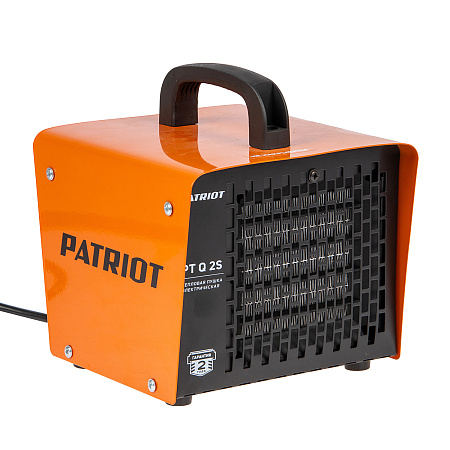 Пушка тепловая электрическая  2кВт 120м3/ч S-30м2 керамический квадратная 220В PT-Q 2S PATRIOT *1/6