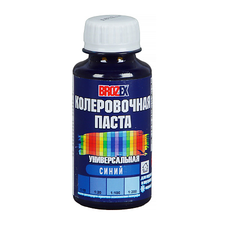 Колер паста синий №18 0,1 л BROZEX *6/108