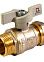 Кран шаровый 16х1/2"(Ø15) цанга/папа бабочка CTM (СТАНДАРТ) CWPM1216 (аналог КР788) *1/15/200