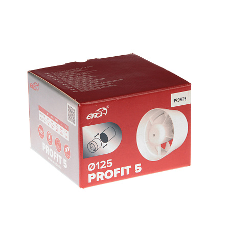 Вентилятор PROFIT 5 ERA канальный (Ø125мм приточно-вытяжной,190 м3/ч 128*128мм) *1/18