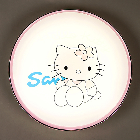 Светильник светодиодный акриловый 400мм 48W 8103/24W*2 04 PINK LED 3р(т.и хол.свет,смеш)S=10м2 VERNER LIGHTING *1/10