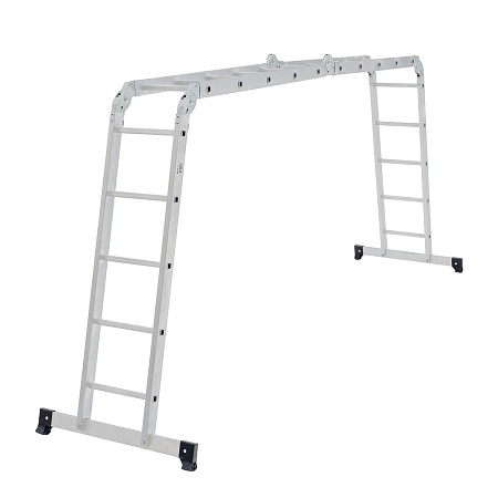 Лестница многофункциональная трансформер алюм. 4х5ступ.,общ.дл.5,4м,max нагр120кг 1320405 "НВ" *1