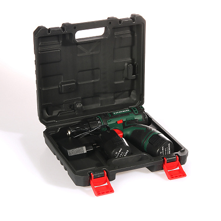 Дрель-шуруповерт 12В 2скор.0-400/0-1400об/м 25Нм 2Ач 1,5ч 2аккум LI-ION DC1202 PROMO FAVOURITE *1/10