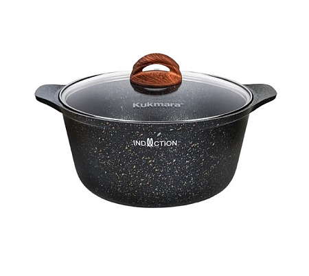 Кастрюля алюмин. антипригарная "Kukmara" "Granit Ultra INDUCTION"original 3,0л Ст.кр. кгои33а *1/3