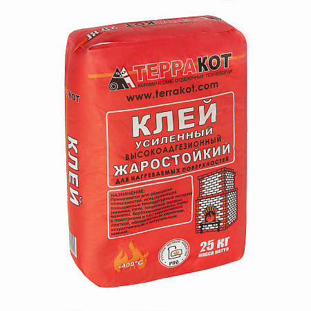Клей для плитки жаростойкий 25 кг Терракот *1/48